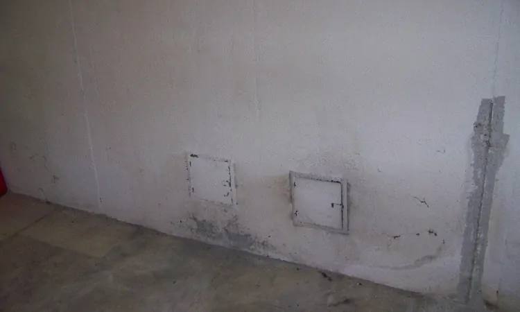 remove mold from cinder block wall